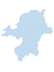 福岡　地図　円　ドット　アイコン