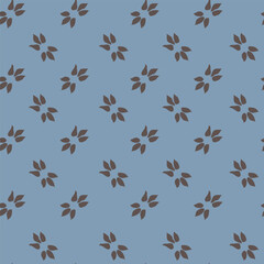 Blue and beige seamless pattern
