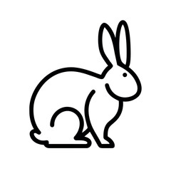 Obraz premium rabbit icon illustration
