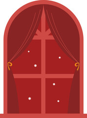 Holiday Windows Illustration