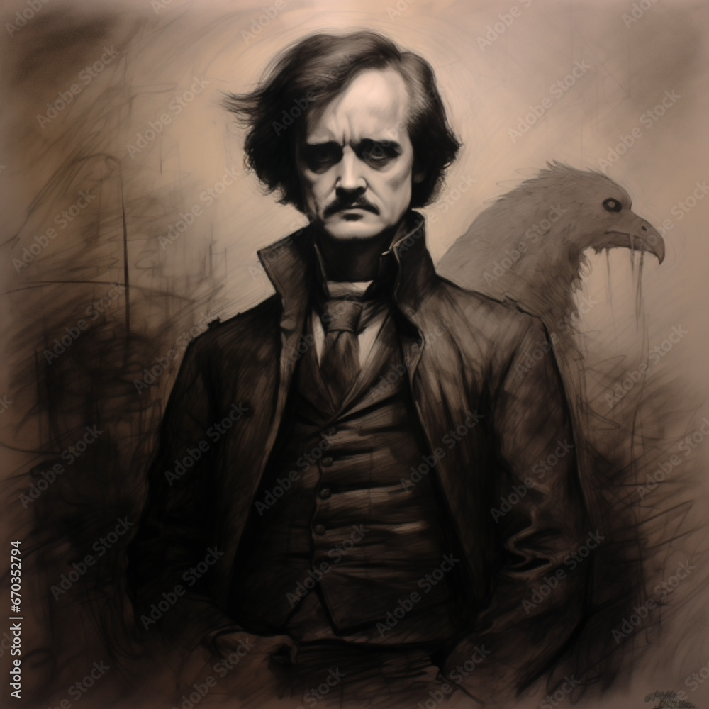 Wall mural edgar allan poe