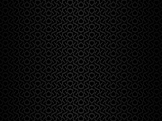 Black metal texture steel background. Luxurious steel ornament. Perforated metal sheet.
