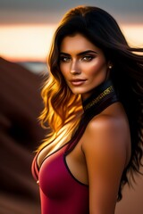 portrait of a woman with dashing look