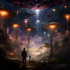 Space, Virtual Reality, Alien, Aliens, AI World (Generative AI)
