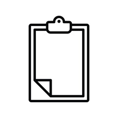 clipboard icon vector design template simple and clean