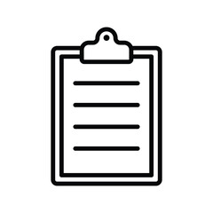 clipboard icon vector design template simple and clean