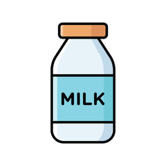 milk icon vector design template simple and clean