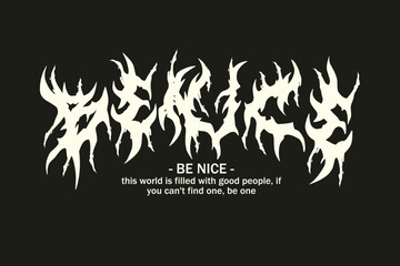 Metal Font Vector Design, and Graphics For Tshirt, Streetwea