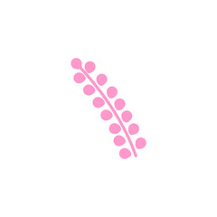 Plant Vector Pink Color Simple Icon
