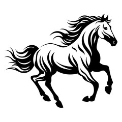 Obraz na płótnie Canvas Hand Drawn of Horse Illustration Vector. SVG