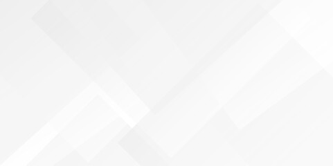 Gray and white geometric shape seamless architecture geometry tech abstract subtle background vector illustration. Space design concept. Decorative web layout or poster, banner. White grey background.