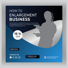 Digital marketing and corporate social media post design template.