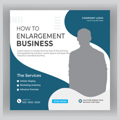 Digital marketing and corporate social media post design template.