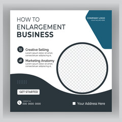 Digital marketing and corporate social media post design template.