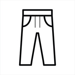 Trousers icon design, illustration design