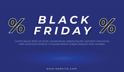 Fototapeta na wymiar Awesome Black Friday Sales Design Template 
