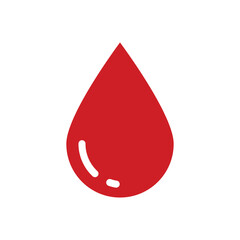 Fototapeta premium Drop Blood Icon Vector Design Template