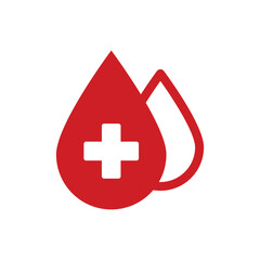 Drop Blood Icon Vector Design Template