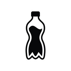 Water Bottle Icon Vector Design Template