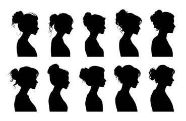  woman model side view silhouette collection