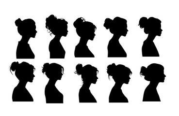  woman model side view silhouette collection