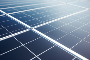 A close up of a solar panel on a white surface - obrazy, fototapety, plakaty
