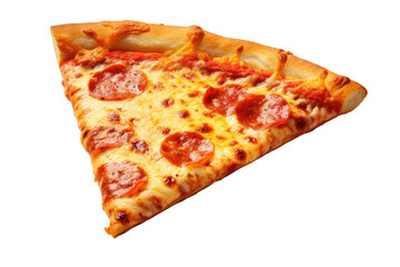 pizza slices on an isolated white background