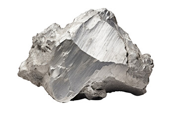 raw silver on an isolated transparent background