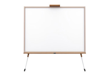 cartoon white board on isolated transparent background