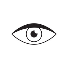 striped eye icon vector