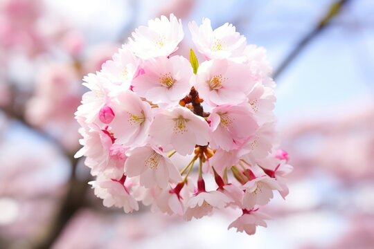 close-up of a blooming cherry blossom