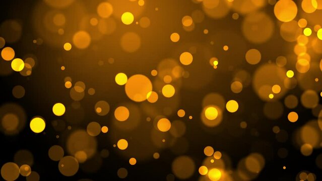 golden bokeh ambient circles brown background video
