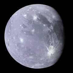Ganymede. Planet Jupiter's largest moon.