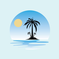 free vector sea Beach t-shirt design.free vector sea Beach t-shirt design.