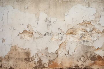 a cracked and peeling wall ready for repairs