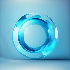 blue energy circle background
