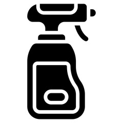 Vector Icon Water Spray, Cleaning, Spray, Watering, Bottle, Tools And Utensils