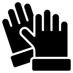 Vector Icon Gloves, Latex, Rubber, Equipment, Protection, Cleaning