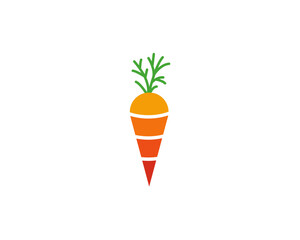 Carrot icon on background for graphic and web design. Creative illustration concept symbol for web or mobile app