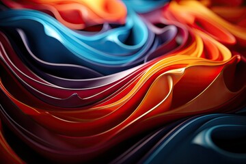 Colorful background with a wave 3d background