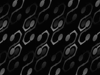 Abstract dark background with metallic luxury shapes. Perfect for Banners, Plaques, Posters, Flyers and Banner Designs. Eps10 vector template.