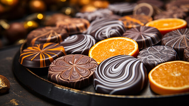 close up of chocolate HD 8K wallpaper Stock Photographic Image 