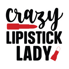 crazy lipistick lady