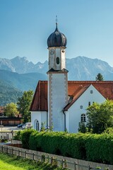 Fototapeta premium a photo of a clock tower that has a bell on it