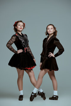 two Irish dancers