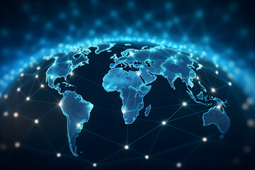 Global network background. World map point, international meaning