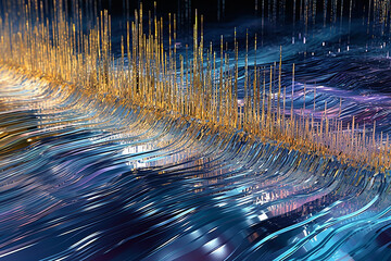 abstract background pulse rhythm neural network background