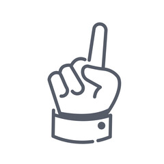 pointing up hand emoji icon
