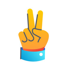 victory hand emoji icon