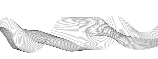 Abstract grey smooth element swoosh speed wave modern stream background. Abstract wave line for brochure, flyer, banner, template, wallpaper background with wave design. Abstract business wave lines.